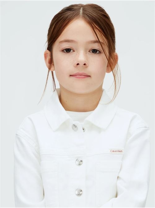 white denim jacket CALVIN KLEIN JEANS | LVCKSJD01GYAF